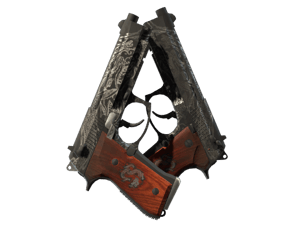 Dual Berettas | Dualing Dragons (Battle-Scarred)