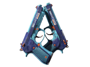 Dual Berettas | Hydro Strike (Battle-Scarred)