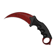 ★ Karambit | Crimson Web (Minimal Wear)