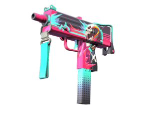 StatTrak™ MAC-10 | Neon Rider (Minimal Wear)