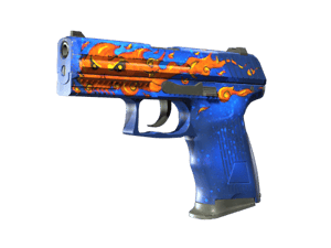 StatTrak™ P2000 | Fire Elemental (Minimal Wear)