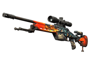 StatTrak™ SSG 08 | Dragonfire (Minimal Wear)